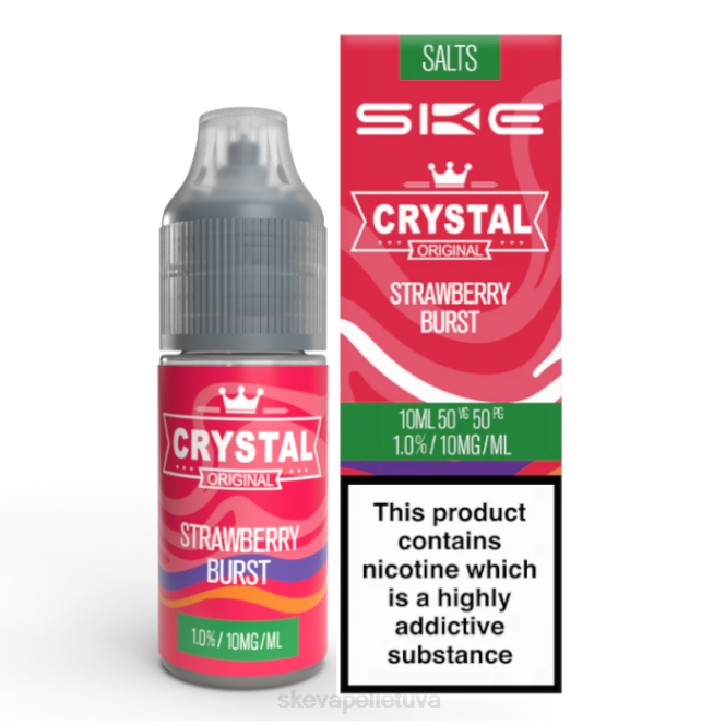 SKE kristalinė nikinė druska - 10 ml braškių sprogimas 4B46118 - SKE Crystal