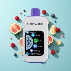 AirFuze Smart 30000 Puffs Disposable Pod Mėlyna Avietė Su Mėtų Prieskoniu 900mAh Type-C