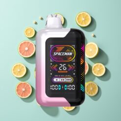 SMOK Spaceman SP40000 40000 pūkštelių Rūgščiai rožinė limonadė, 0% nikotino, 20ml, 1000mAh