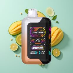 Spaceman SP40000 40000 traukų Rūgštus Mango Medaus Melionas 0% nikotino, 20ml, 1000mAh