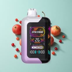 Spaceman SP40000 40000 užtraukimų vyšnių granatų be nikotino, 20ml, 1000mAh, 4 galios režimai