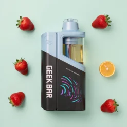 GEEK BAR Clio Platinum 50K 50 000 įtraukimų, 16 ml, Dual Mesh, 3 režimai, 5% nikotino